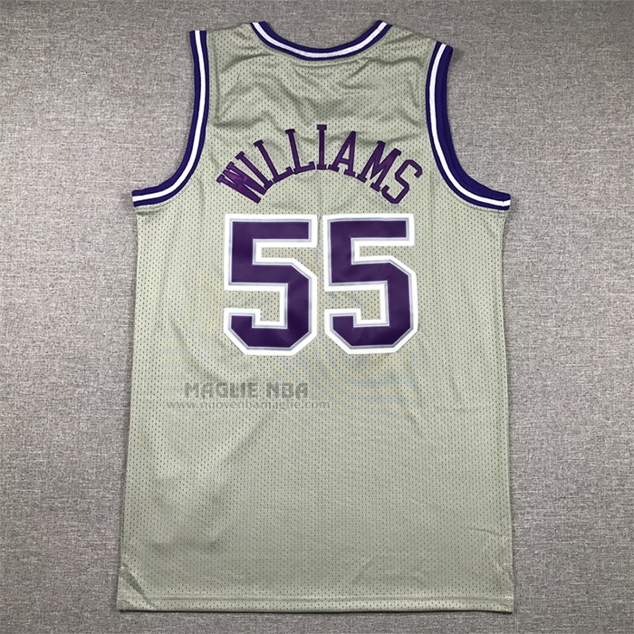 Maglia
 Jason Williams NO 55 Sacramento Kings Mitchell & Ness 2000-01 Grigio
